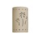 Luxury Lighting Mirage Flats 15in. High Ceramic Outdoor Wall Light, Cottonwood 103-22B CW u/d-7-17 - alternate 2